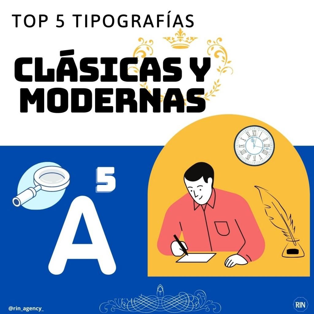 tipografía clásica y moderna